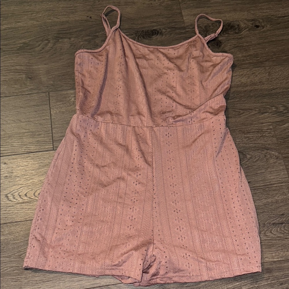 Amazon Pink Eyelet Jumpsuit